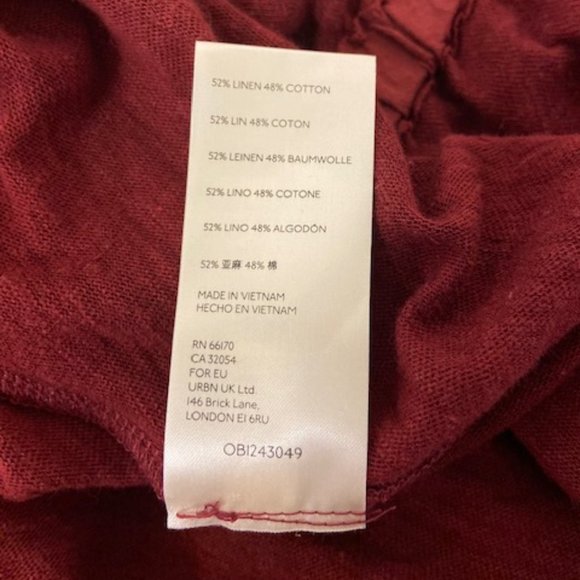 Free People Sand Storm Flounce Top in Sanguine Size Large - Picture 9 of 10